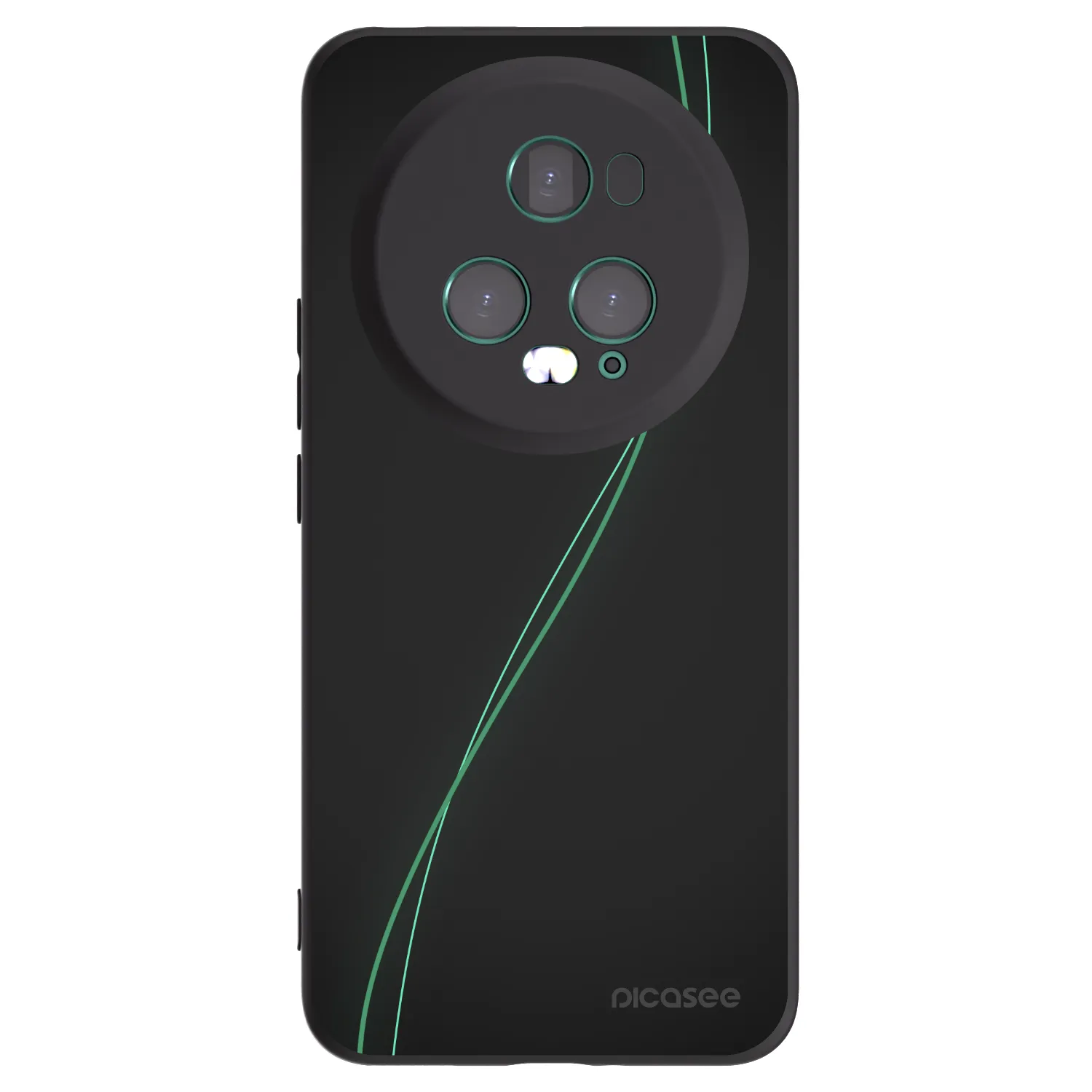 Picasee crna silikonska maskica za Honor Magic5 Pro - Be Different