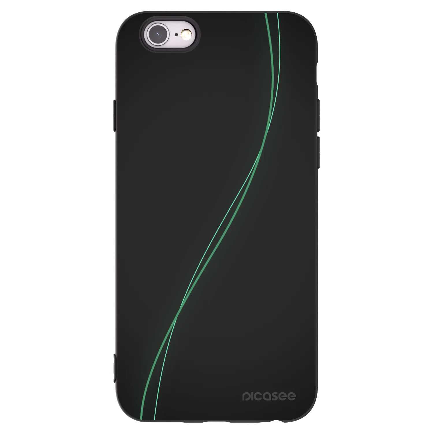 Picasee crna silikonska maskica za Apple iPhone 6/6S - Be Different