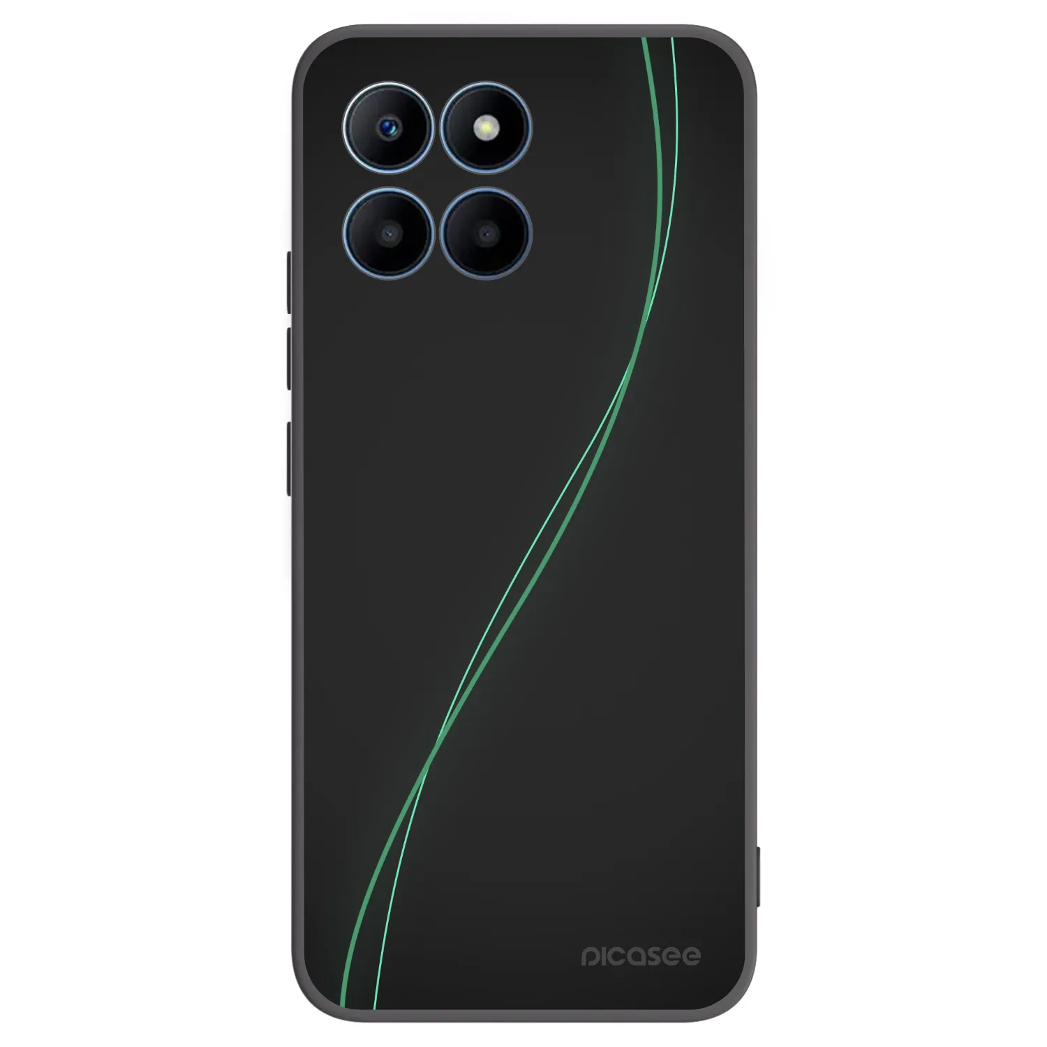 Picasee crna silikonska maskica za Honor 70 Lite - Be Different