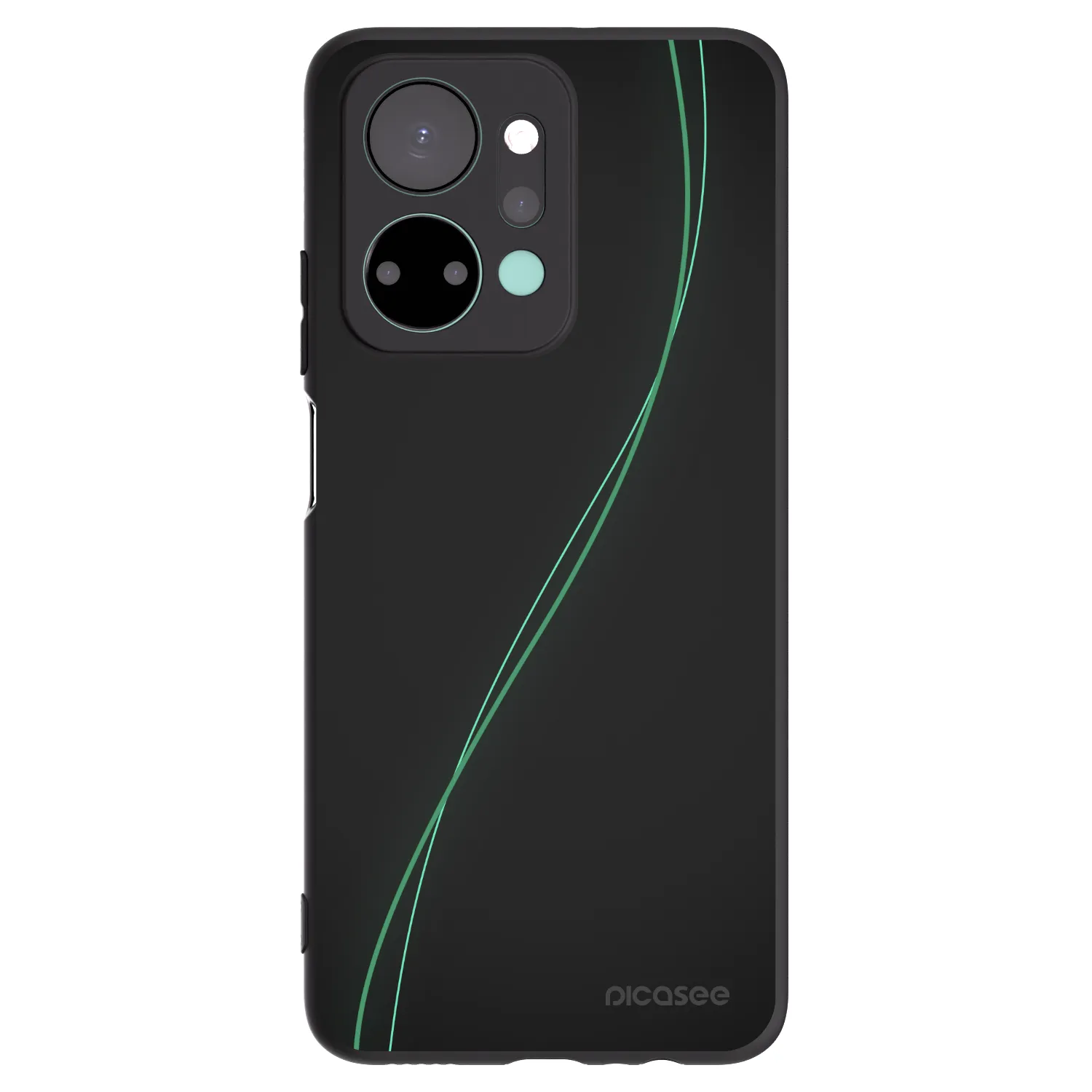 Picasee crna silikonska maskica za Honor X7a - Be Different