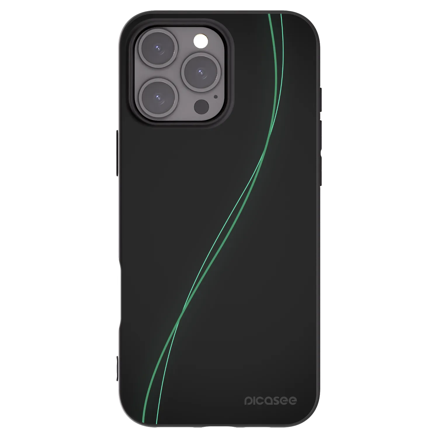 Picasee crna silikonska maskica za Apple iPhone 16 Pro Max - Be Different