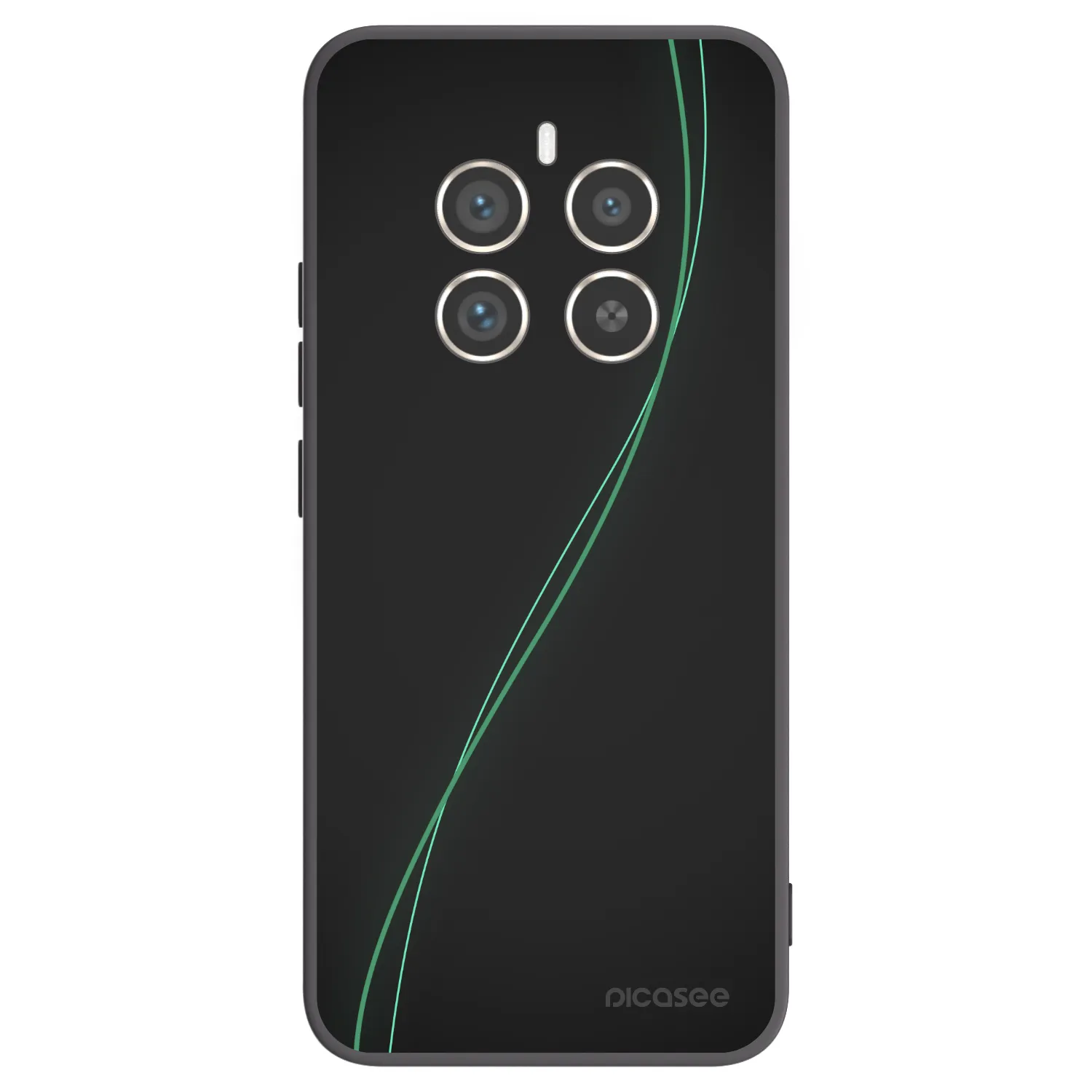 Picasee crna silikonska maskica za Realme 12 Pro 5G - Be Different
