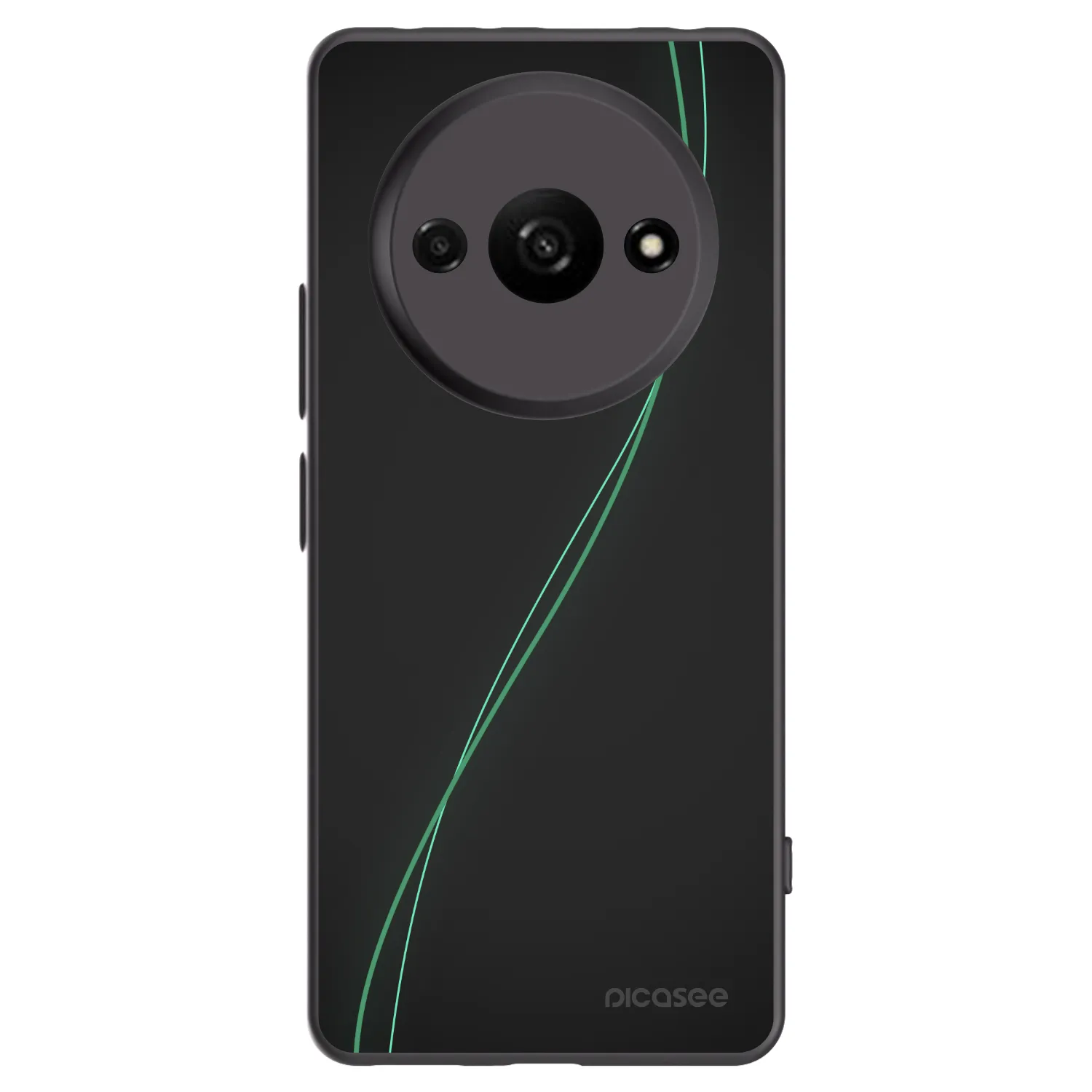 Picasee crna silikonska maskica za Xiaomi Redmi A3 - Be Different