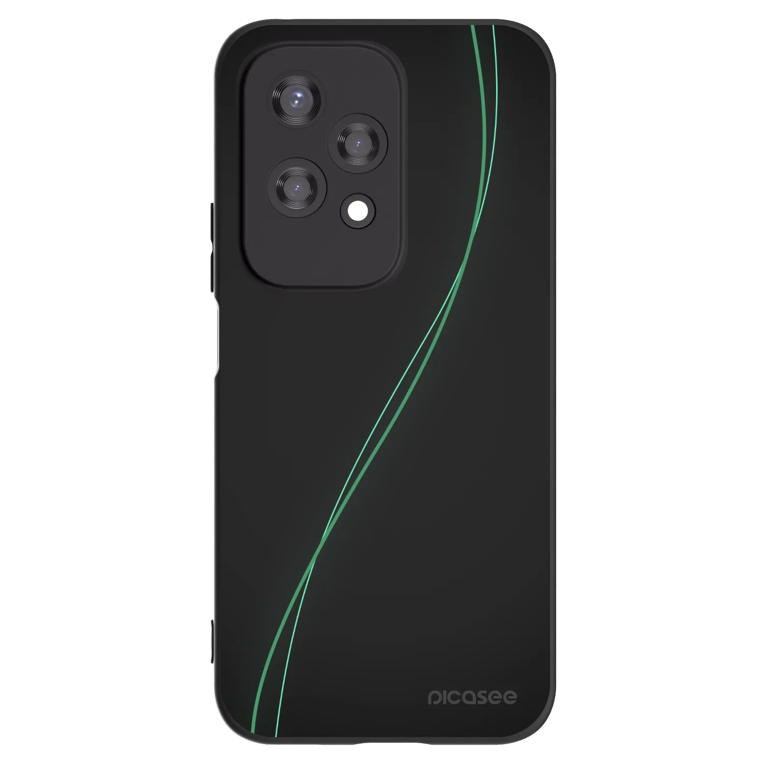Picasee crna silikonska maskica za Honor 200 Lite - Be Different