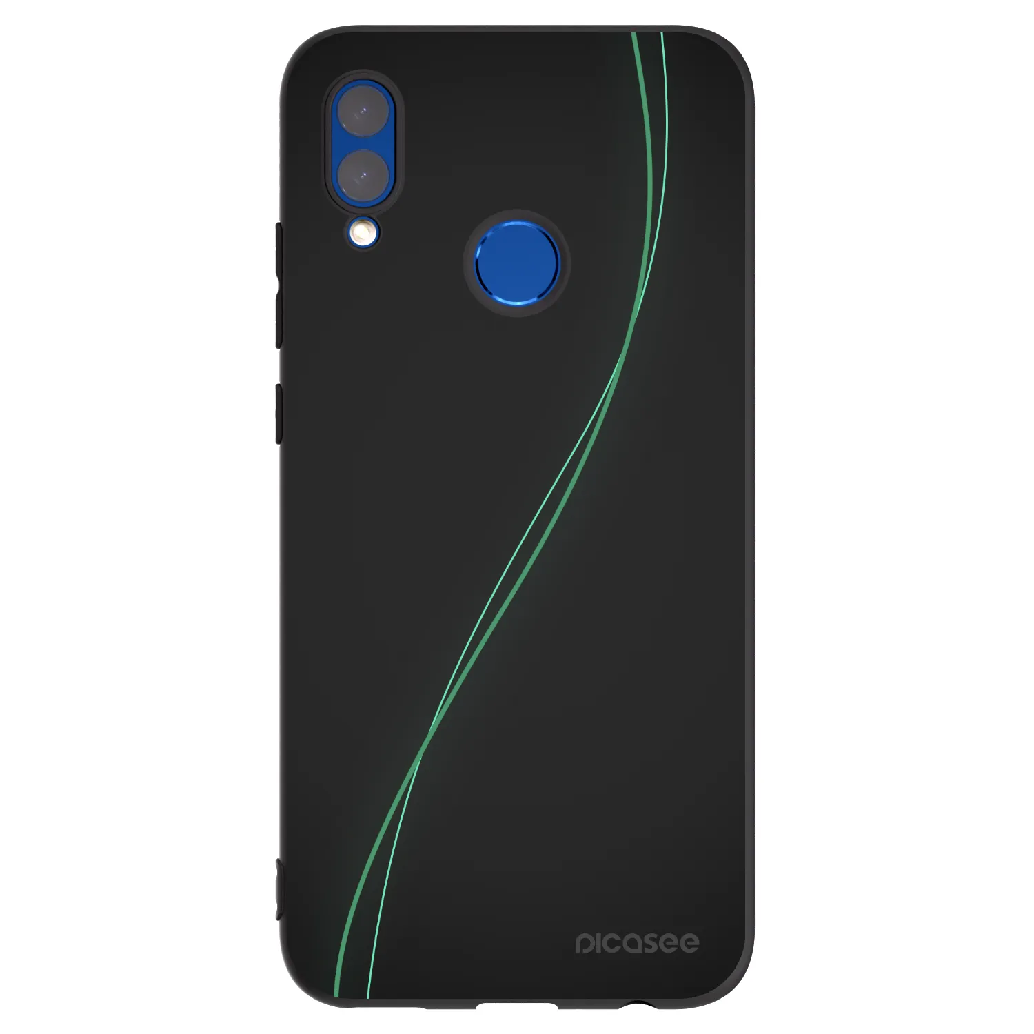Picasee crna silikonska maskica za Honor 10 Lite - Be Different