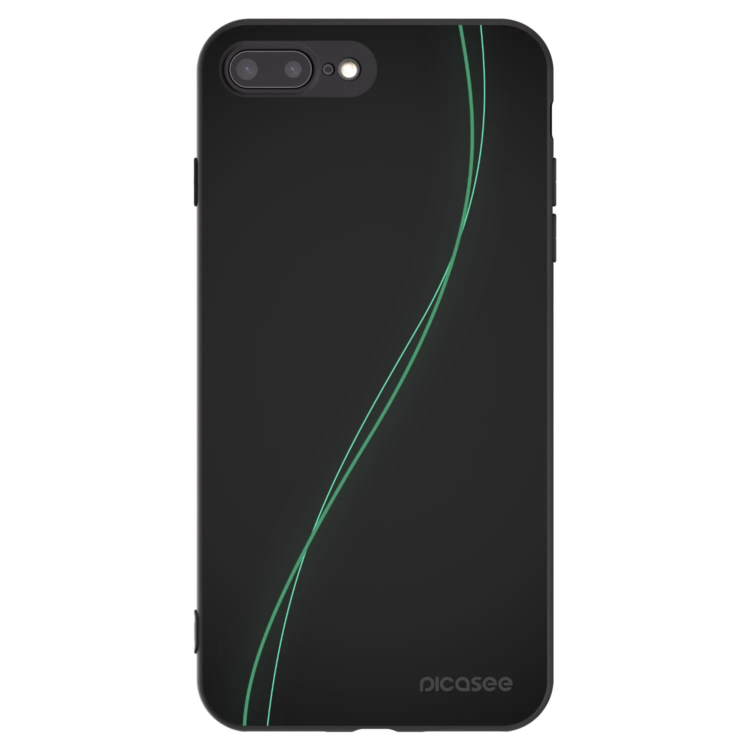 Picasee crna silikonska maskica za Apple iPhone 8 Plus - Be Different