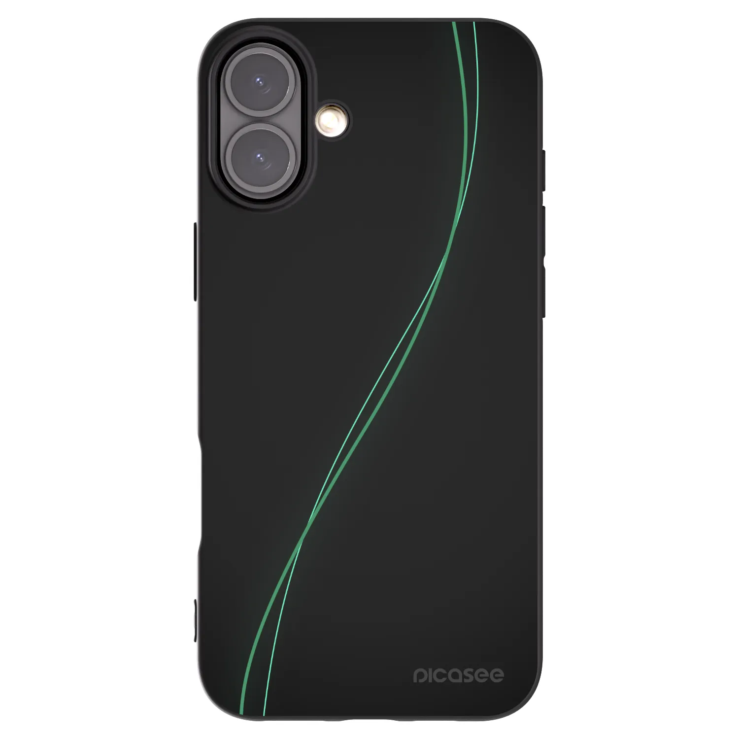 Picasee crna silikonska maskica za Apple iPhone 16 Plus - Be Different