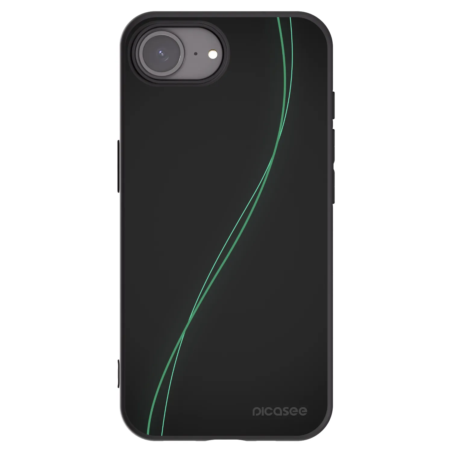 Picasee crna silikonska maskica za Apple iPhone 16e - Be Different