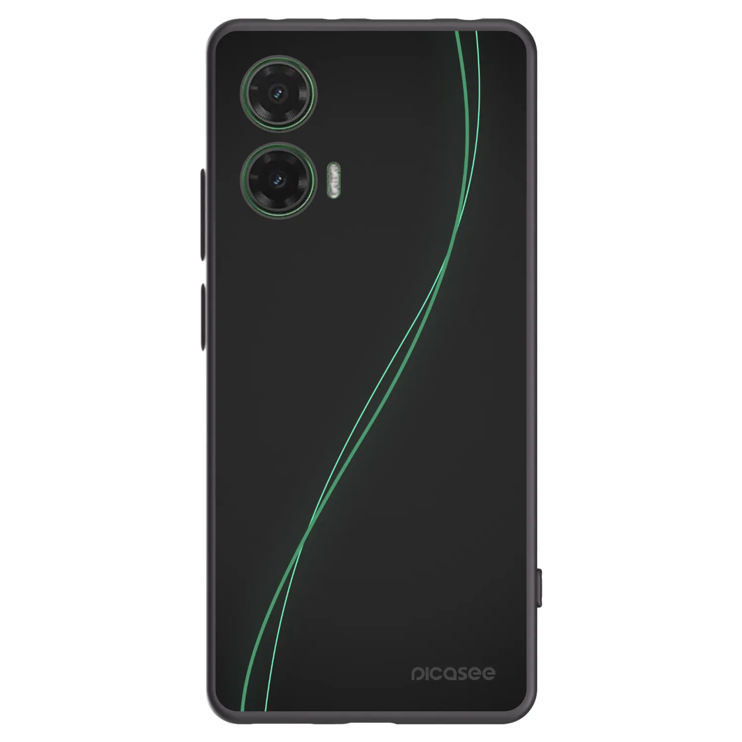 Picasee crna silikonska maskica za Motorola Moto G35 5G - Be Different
