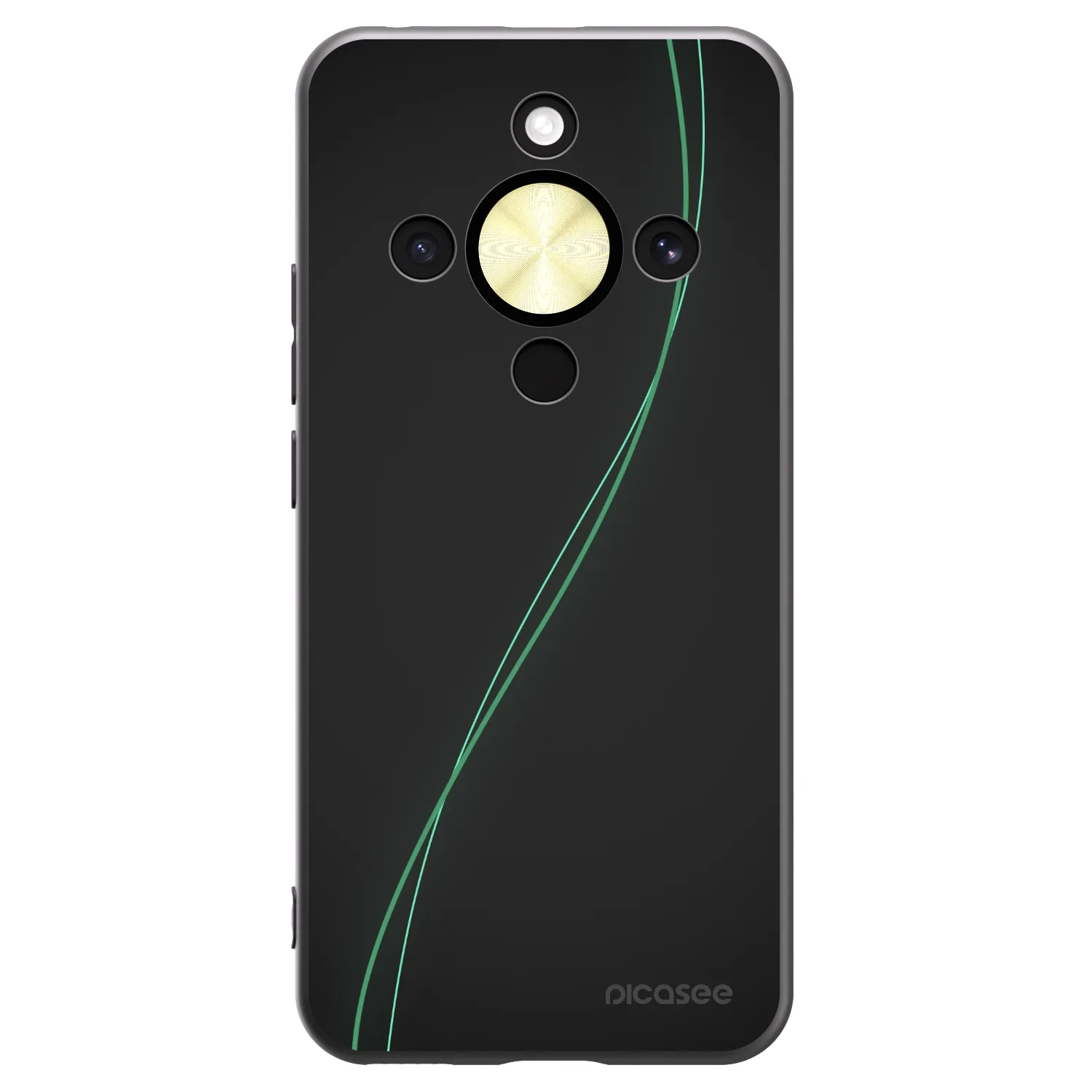 Picasee crna silikonska maskica za Honor Magic8 Lite 5G - Be Different