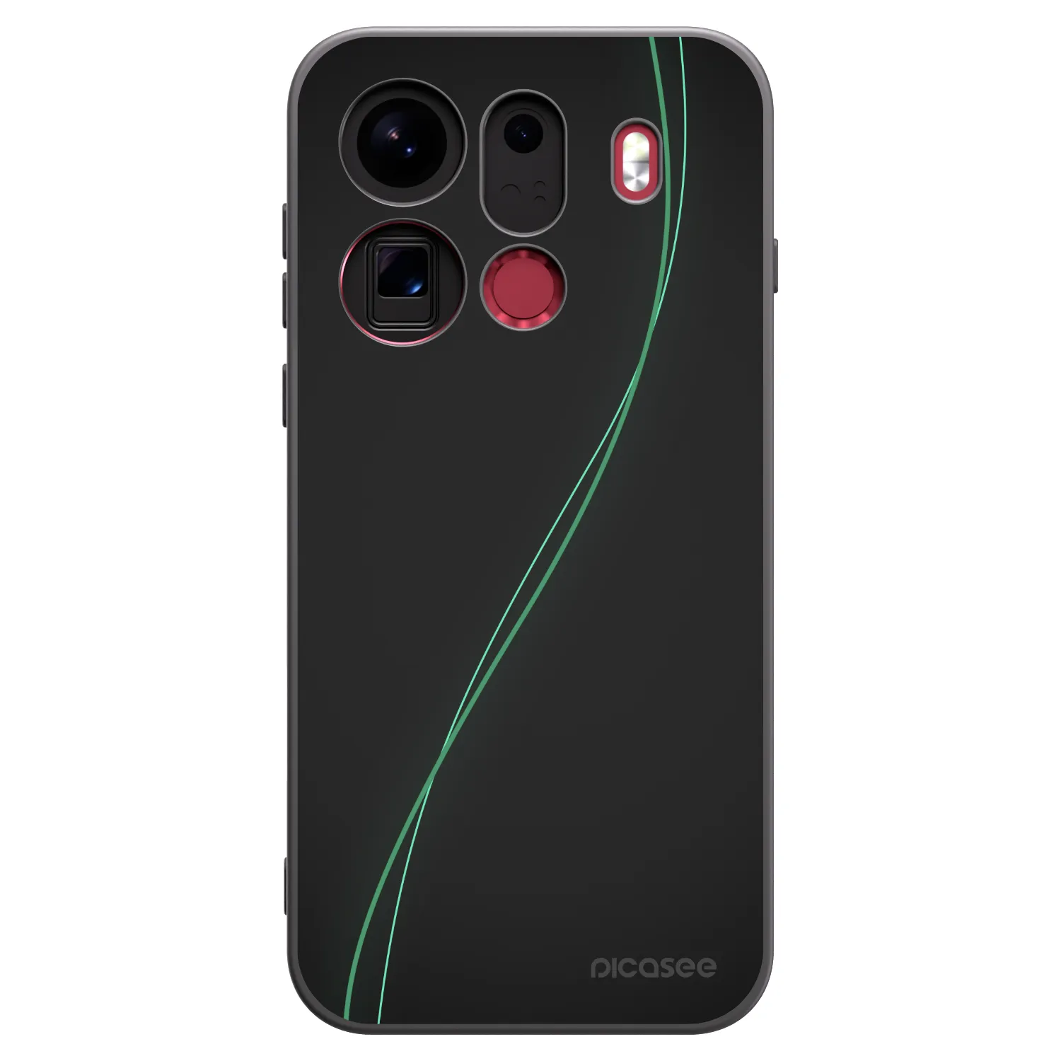 Picasee crna silikonska maskica za OPPO Find X9 Pro - Be Different