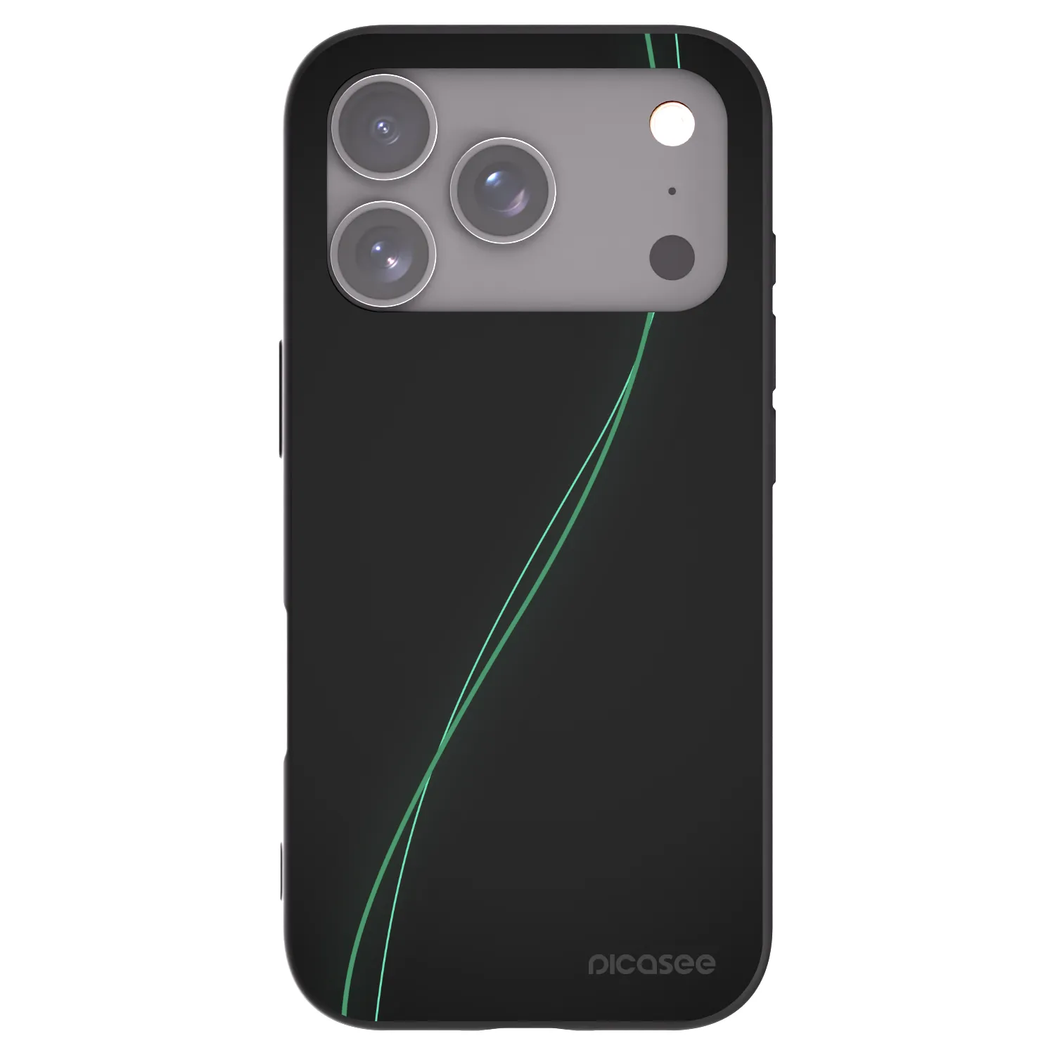 Picasee crna silikonska maskica za Apple iPhone 18 Pro - Be Different