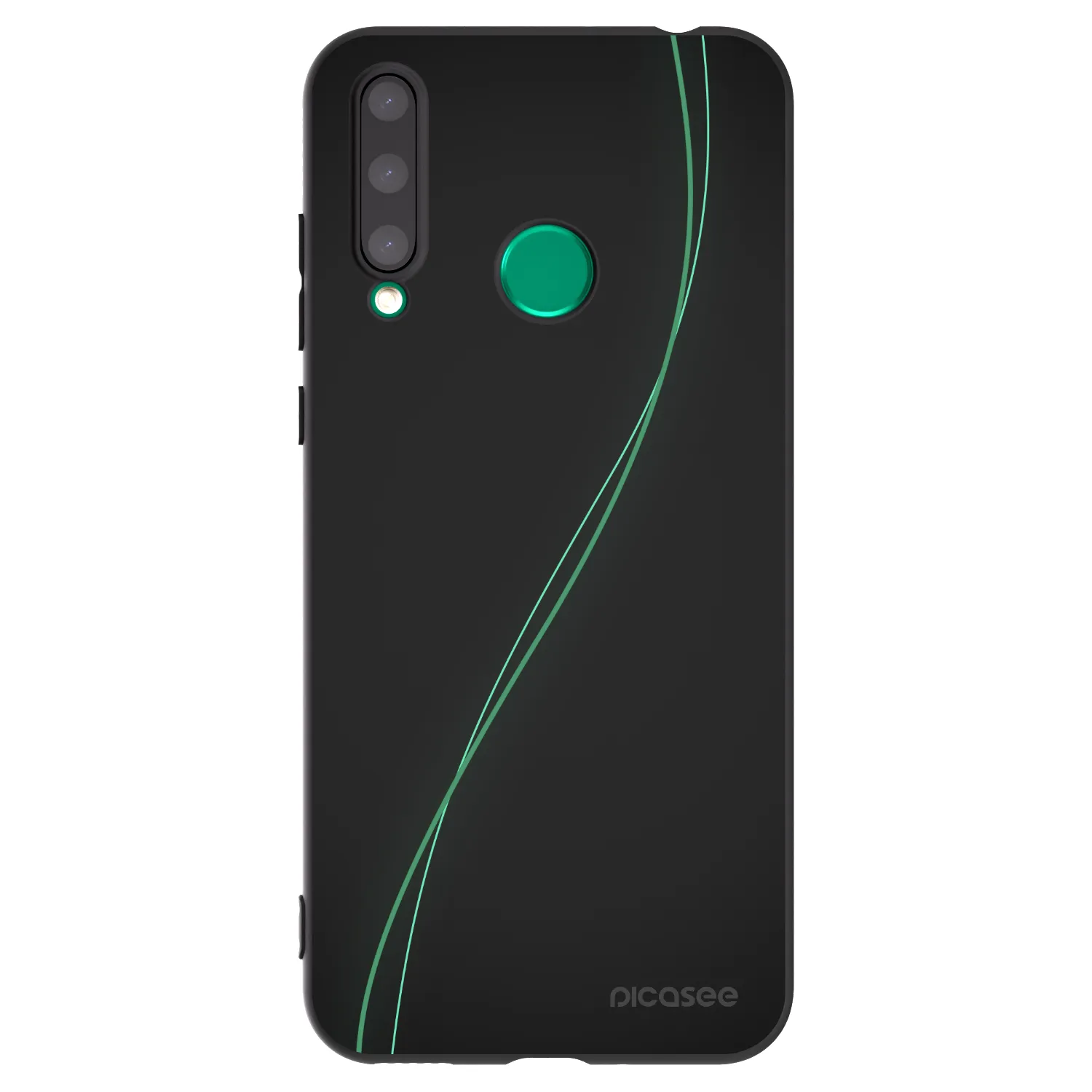 Picasee crna silikonska maskica za Honor 20 Lite - Be Different