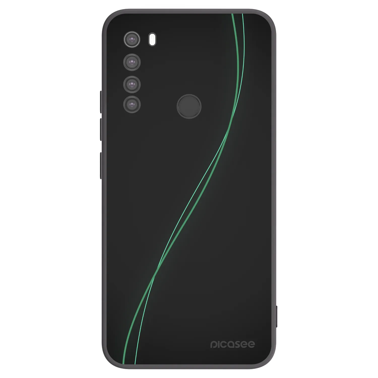 Picasee crna silikonska maskica za Xiaomi Redmi Note 8 - Be Different