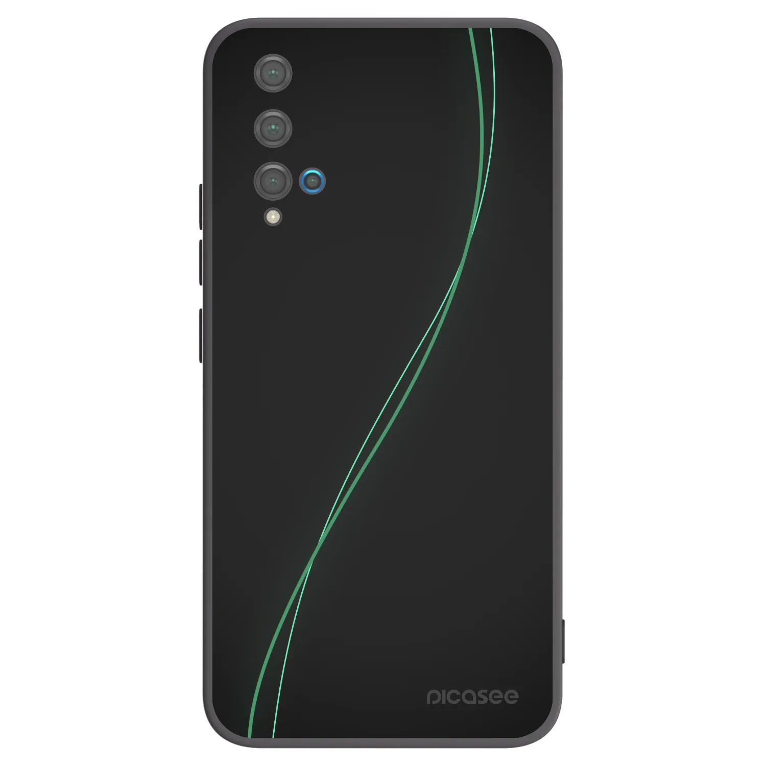 Picasee crna silikonska maskica za Huawei Nova 5T - Be Different