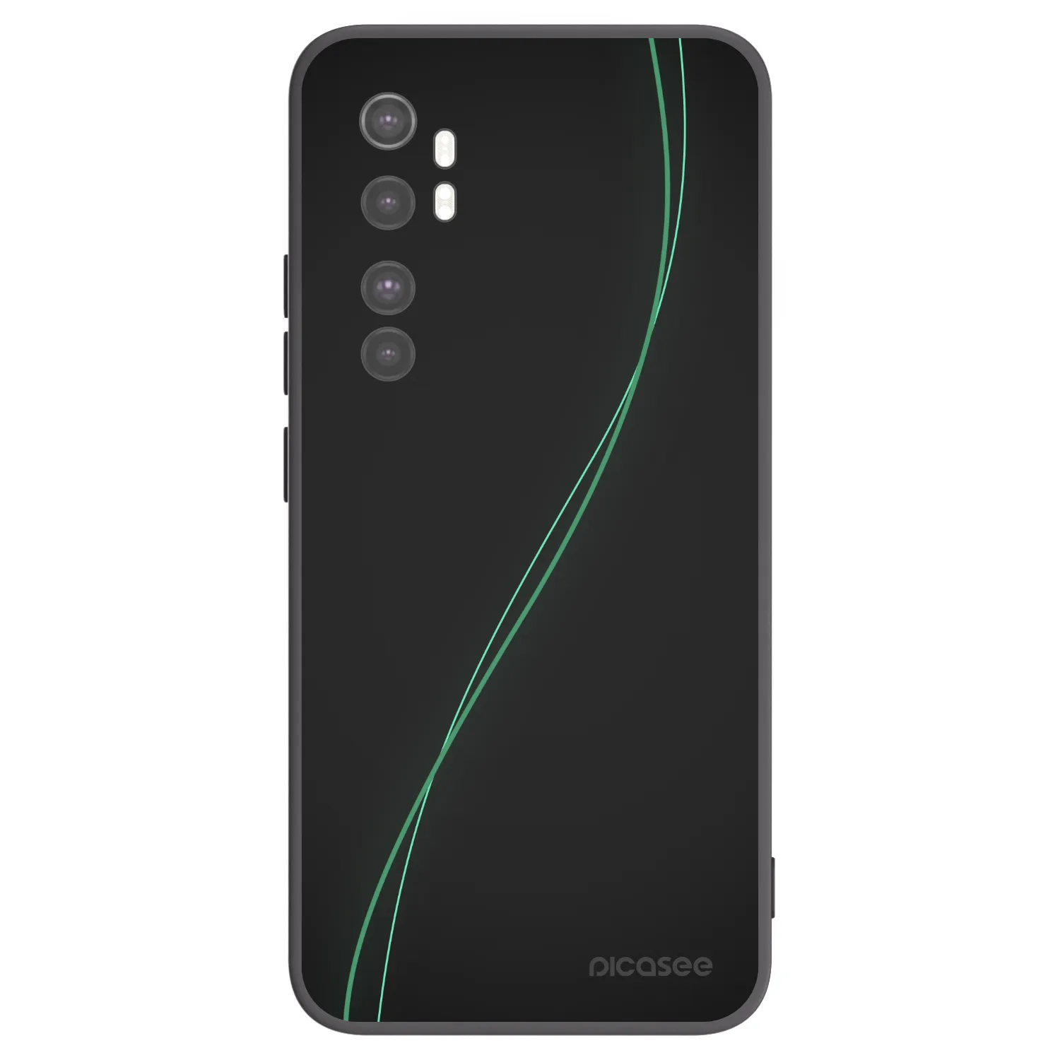 Picasee crna silikonska maskica za Xiaomi Mi Note 10 Lite - Be Different