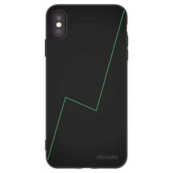 Picasee crna silikonska maskica za Apple iPhone XS Max - Consistency