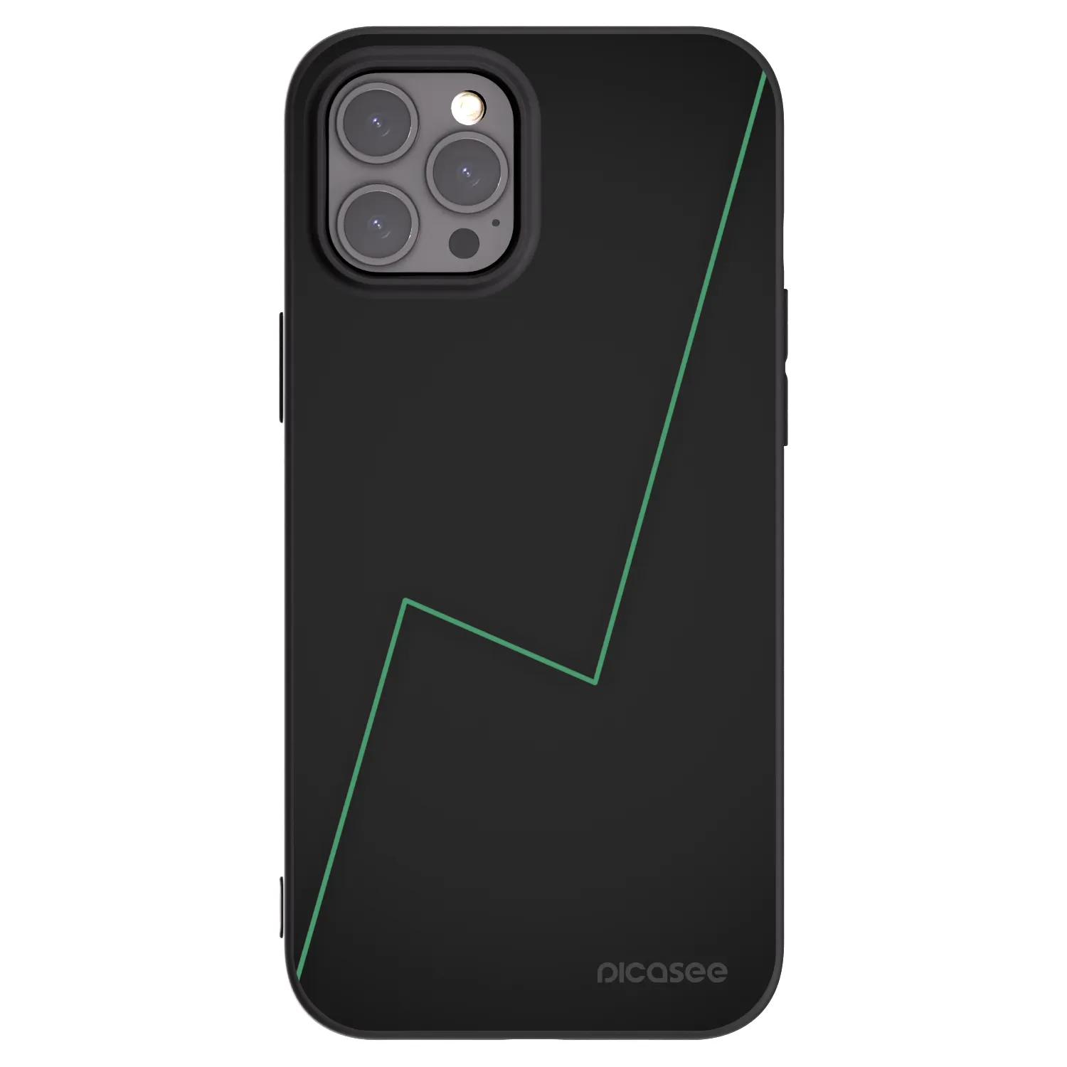 Picasee crna silikonska maskica za Apple iPhone 12 Pro Max - Consistency