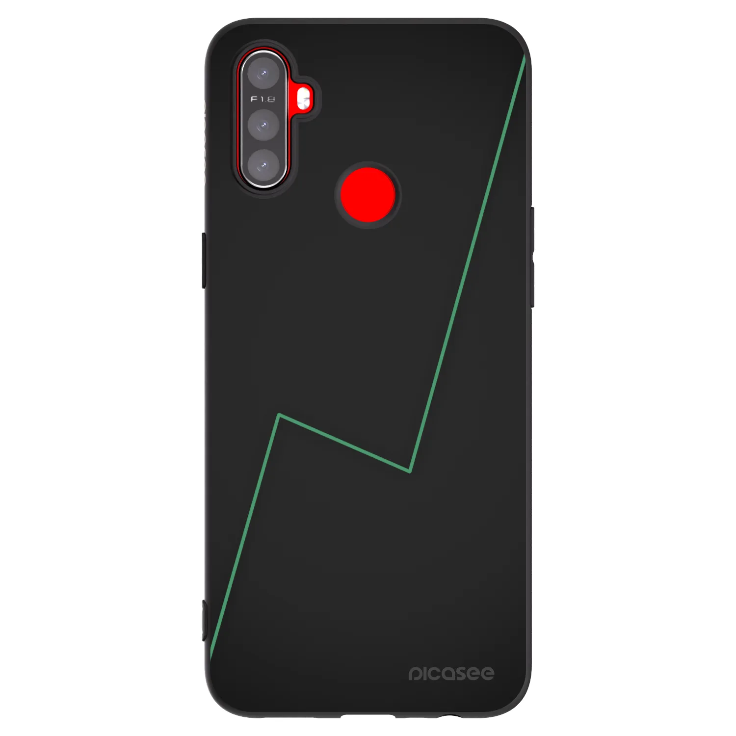 Picasee crna silikonska maskica za Realme C3 - Consistency