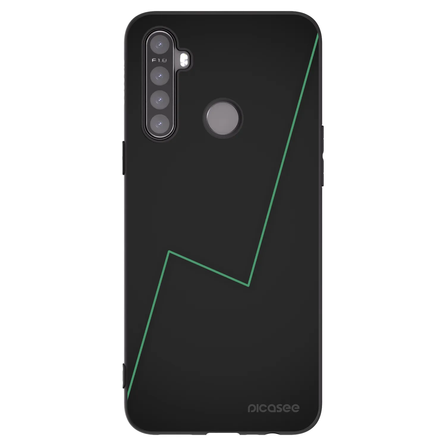 Picasee crna silikonska maskica za Realme 6i - Consistency