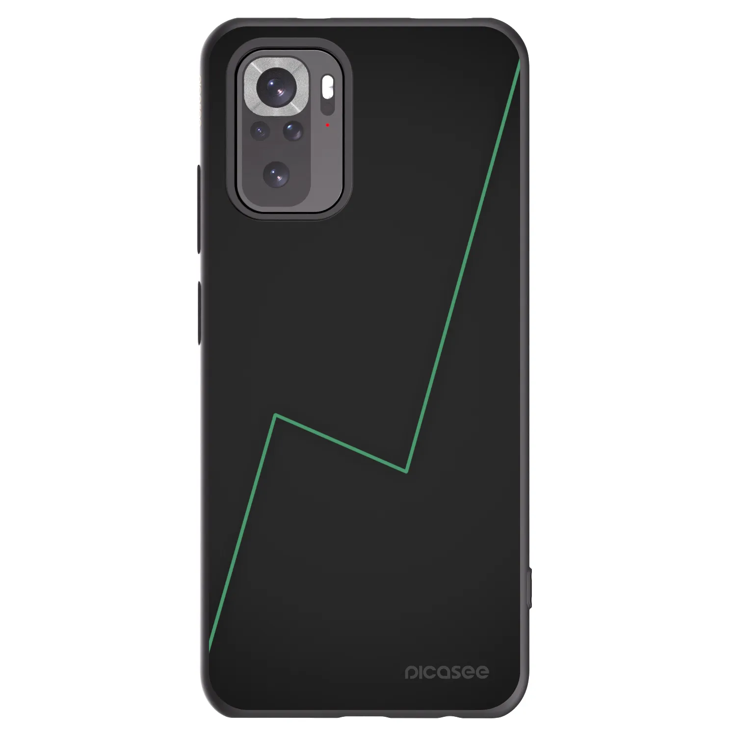 Picasee crna silikonska maskica za Xiaomi Redmi Note 10 - Consistency