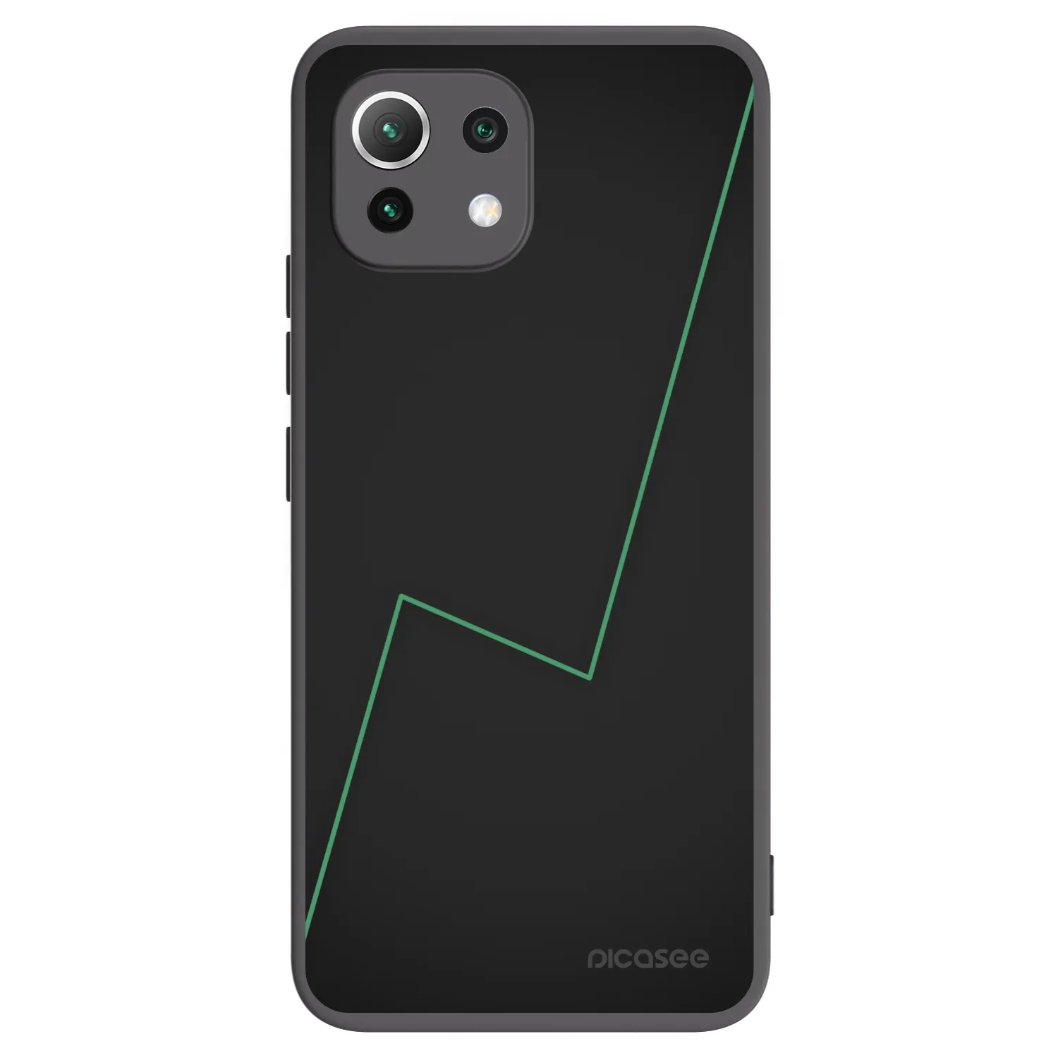 Picasee crna silikonska maskica za Xiaomi 11 Lite 5G NE - Consistency