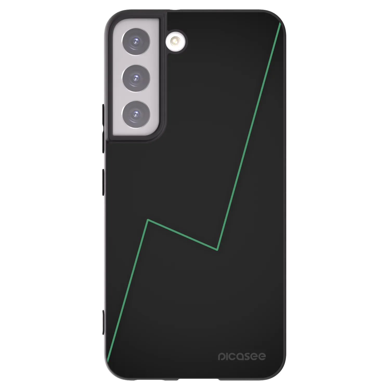 Picasee crna silikonska maskica za Samsung Galaxy S22 5G - Consistency