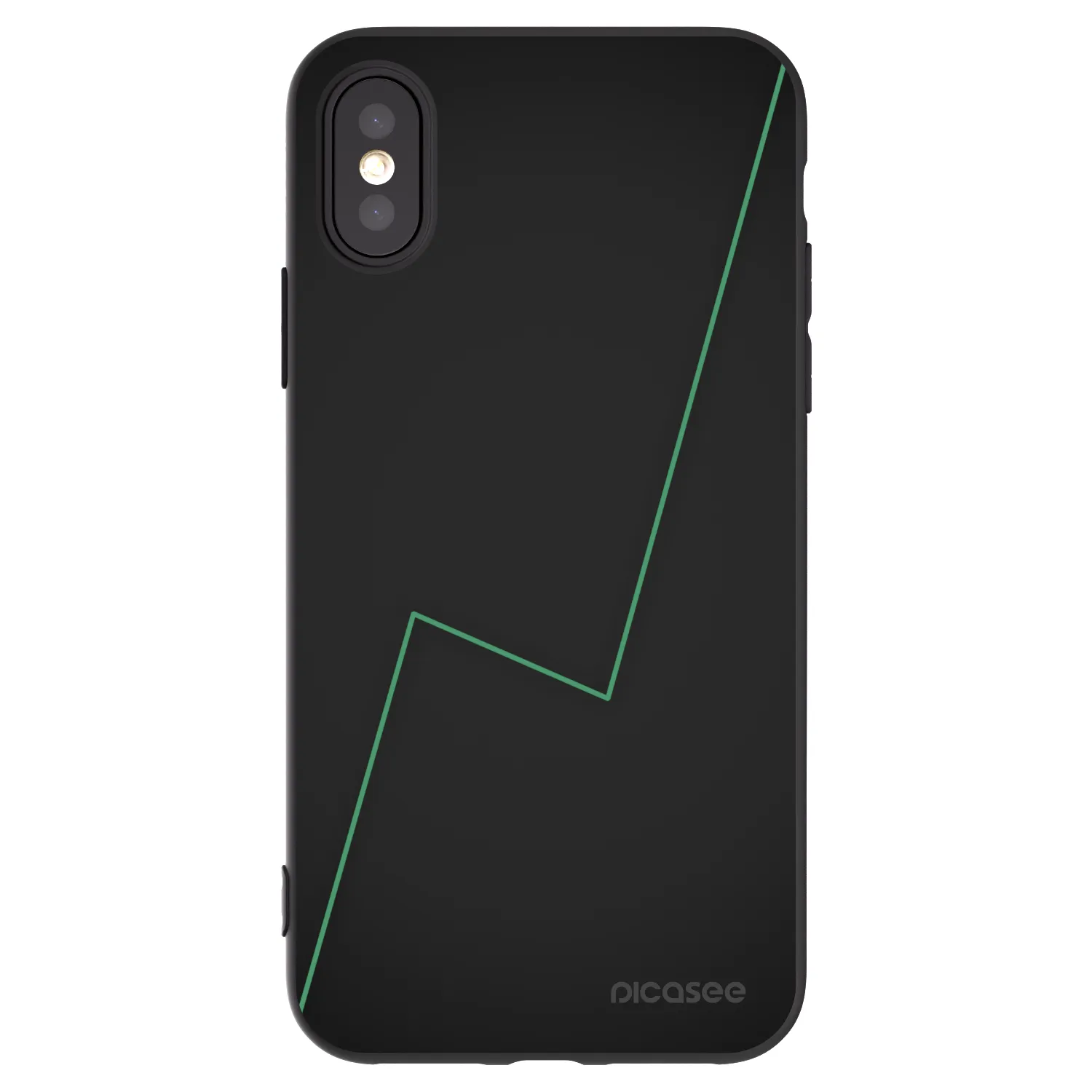 Picasee crna silikonska maskica za Apple iPhone X/XS - Consistency