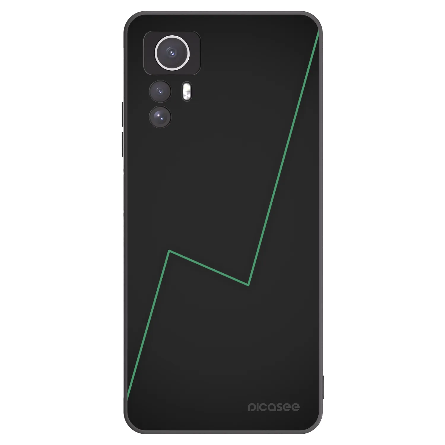 Picasee crna silikonska maskica za Xiaomi Redmi Note 12S - Consistency