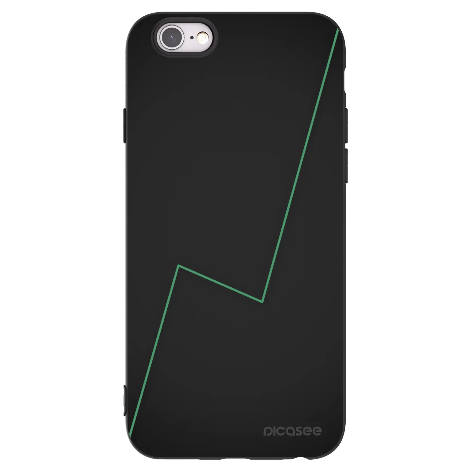 Picasee crna silikonska maskica za Apple iPhone 6/6S - Consistency