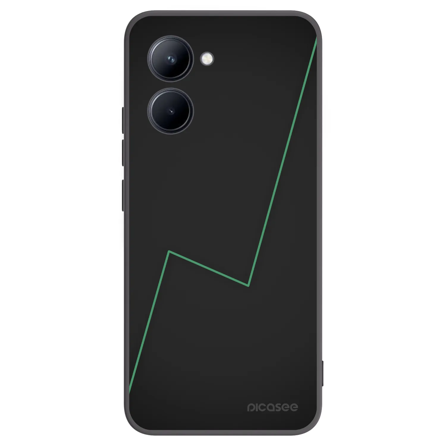 Picasee crna silikonska maskica za Realme C33 (2023) - Consistency