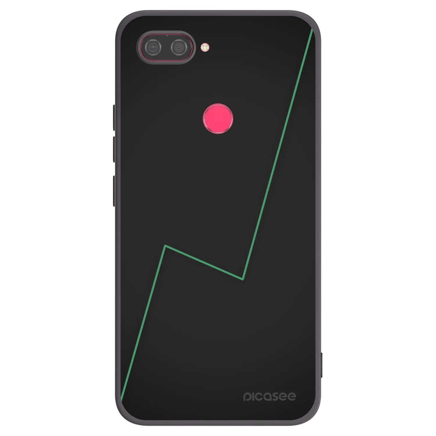 Picasee crna silikonska maskica za Xiaomi Mi 8 Lite - Consistency