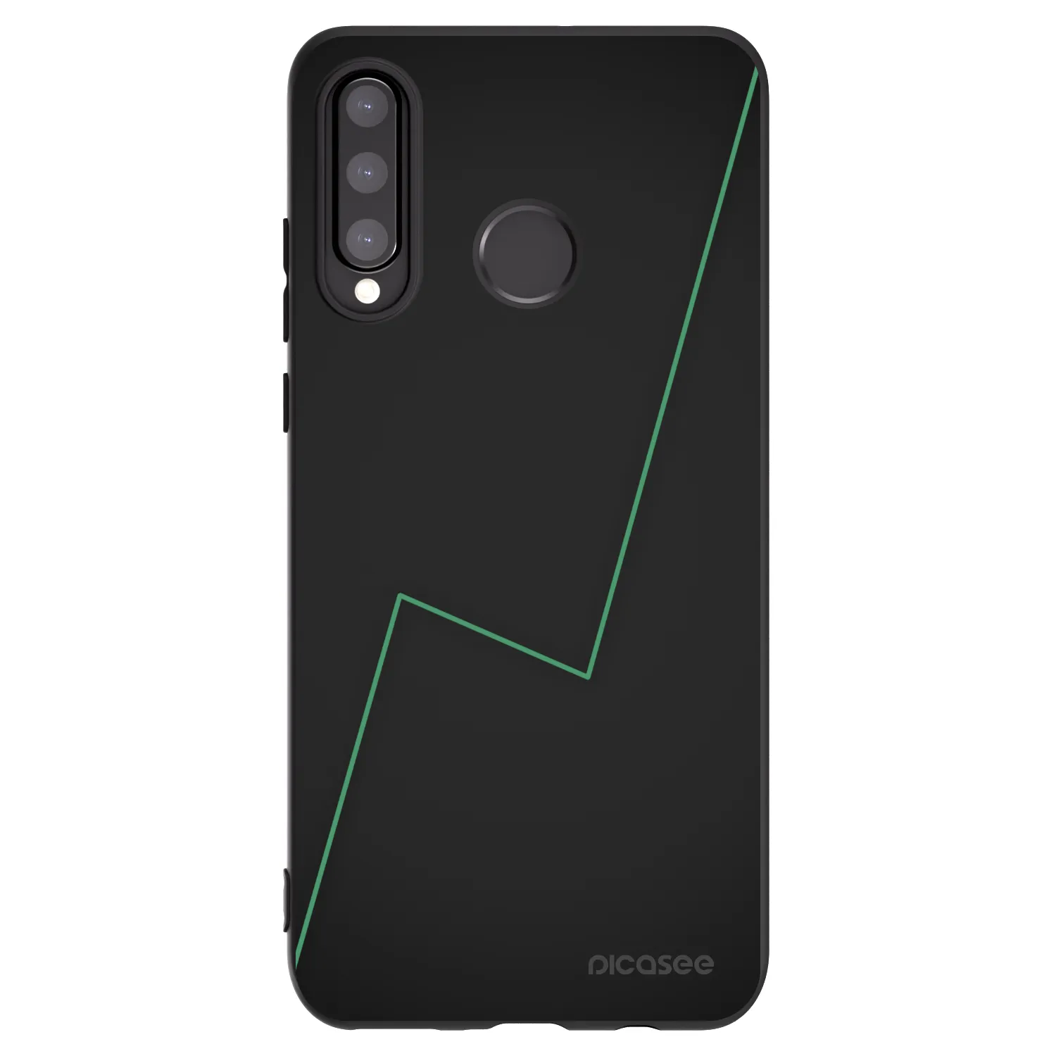 Picasee crna silikonska maskica za Huawei P30 Lite - Consistency