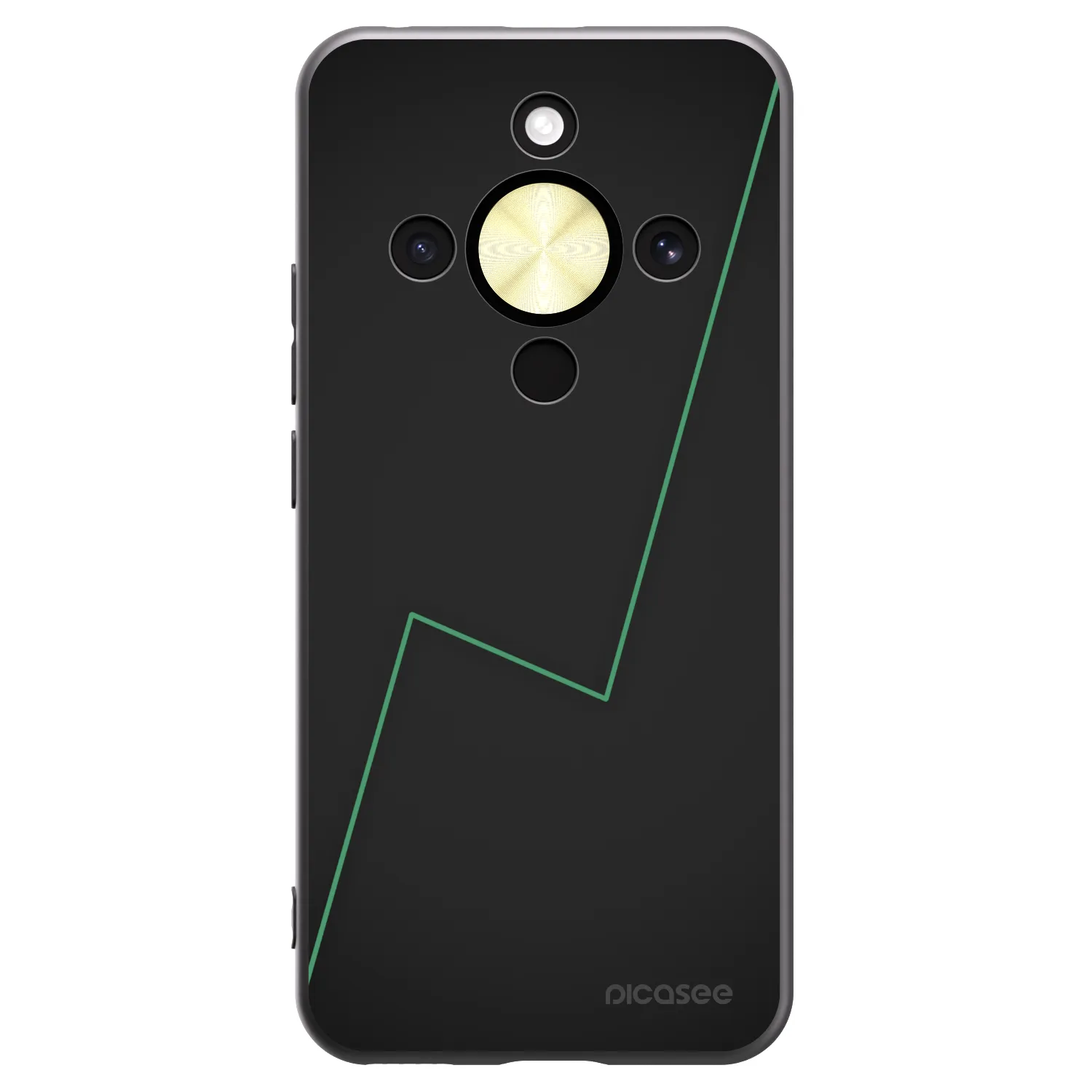 Picasee crna silikonska maskica za Honor Magic8 Lite 5G - Consistency