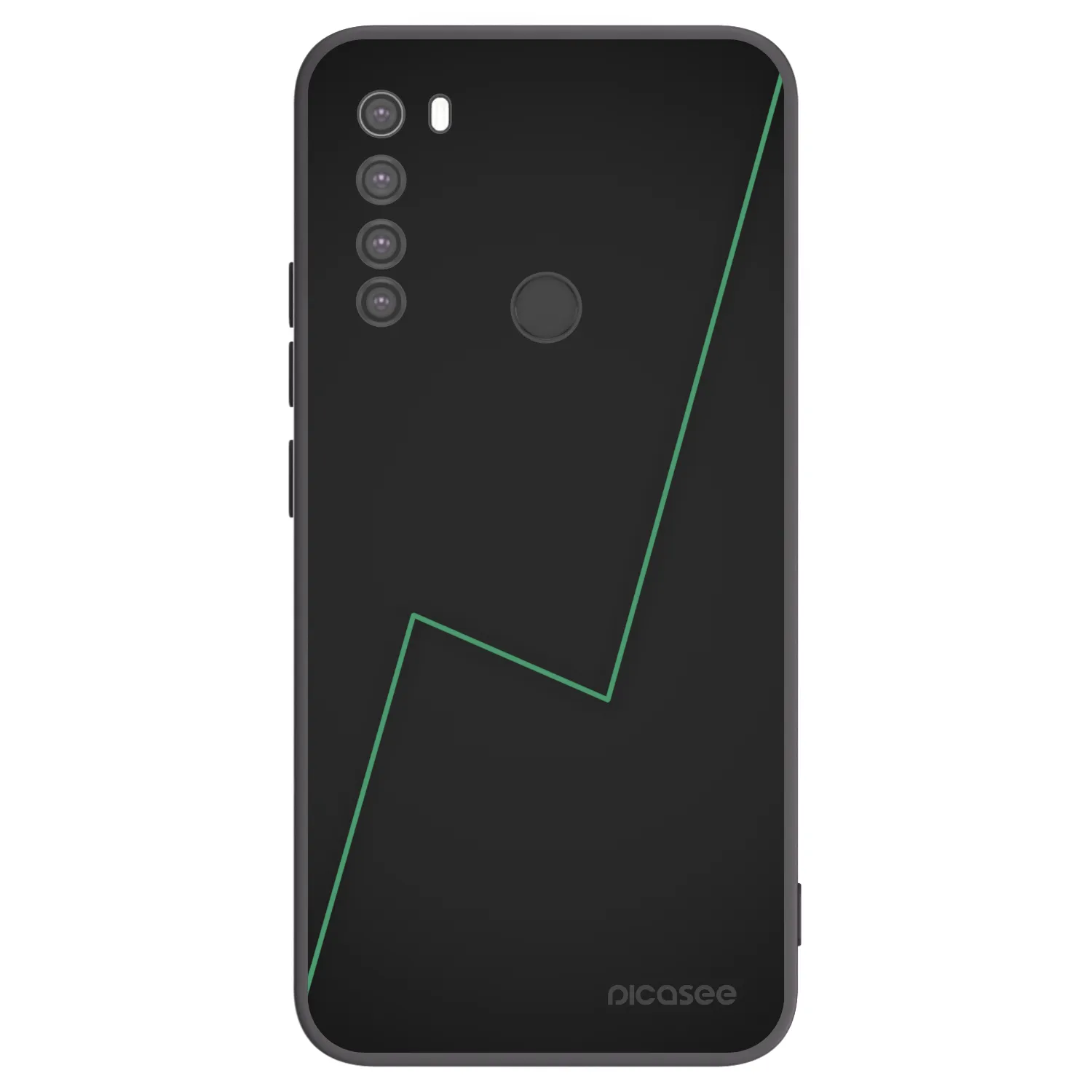 Picasee crna silikonska maskica za Xiaomi Redmi Note 8 - Consistency