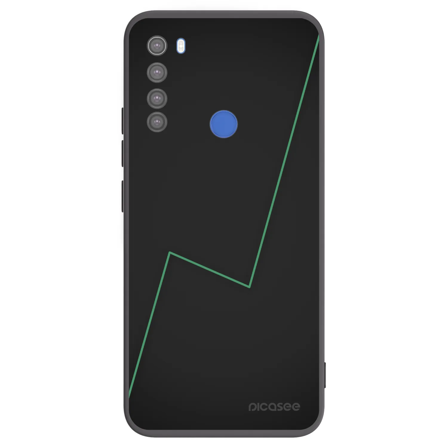 Picasee crna silikonska maskica za Xiaomi Redmi Note 8T - Consistency