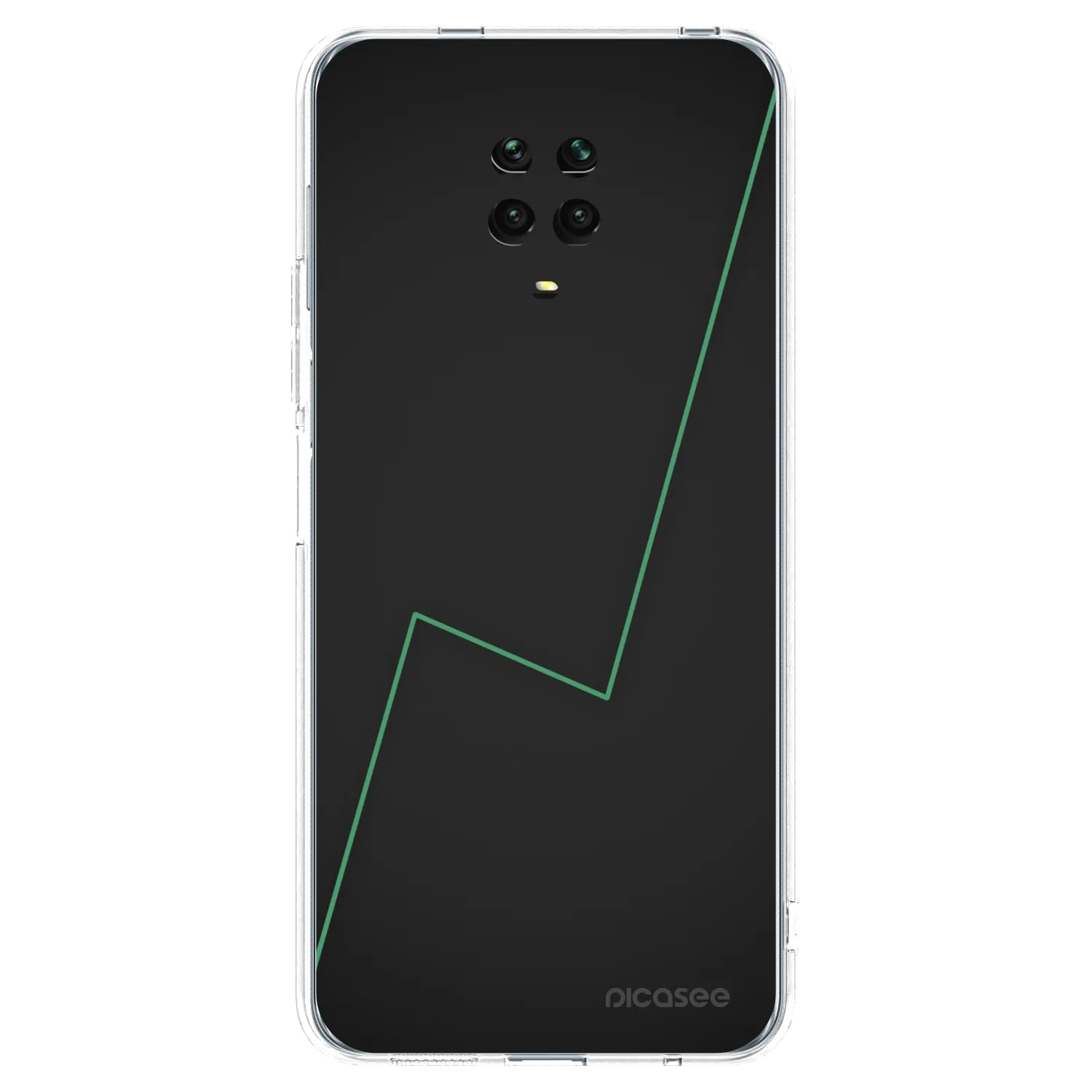 Picasee silikonska prozirna maskica za Xiaomi Redmi Note 9 Pro - Consistency