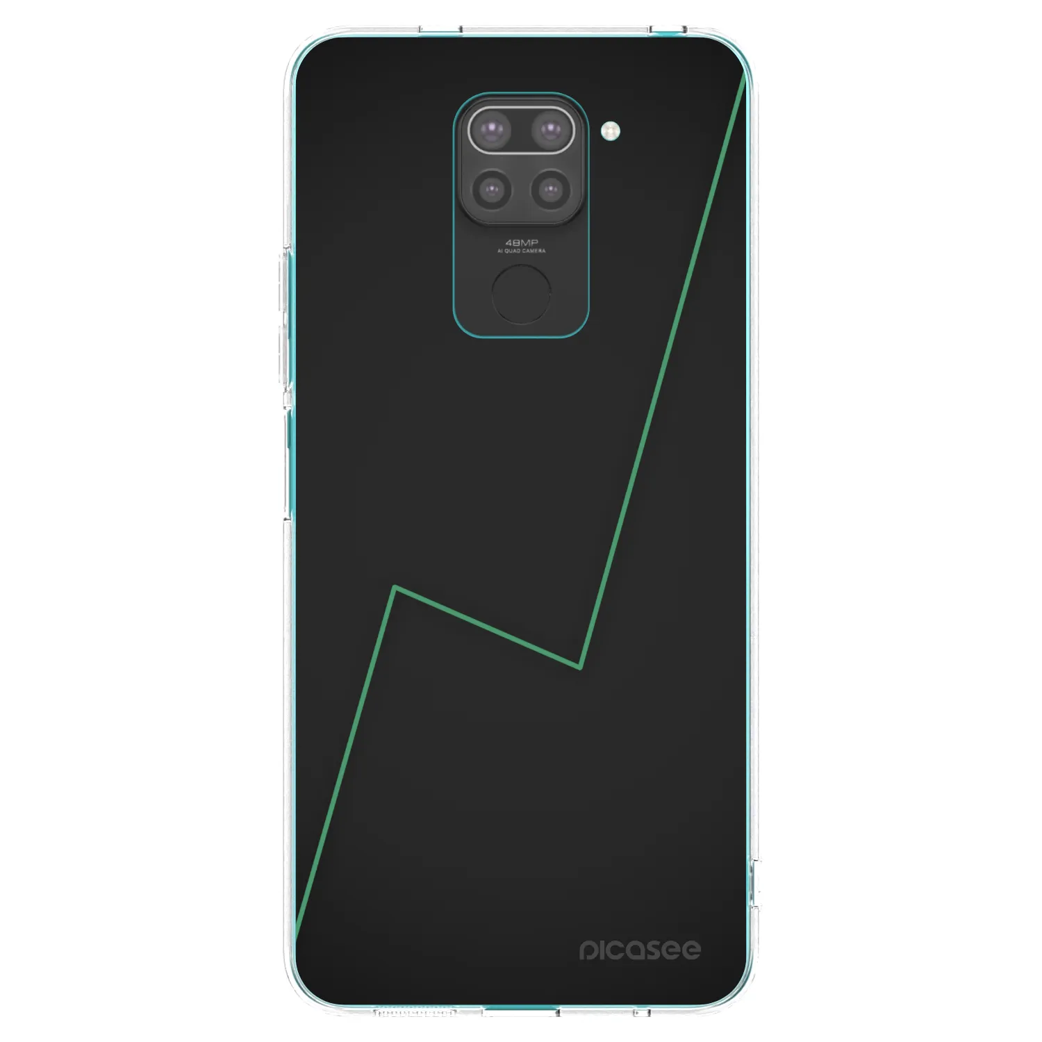 Picasee crna silikonska maskica za Xiaomi Redmi Note 9 - Consistency