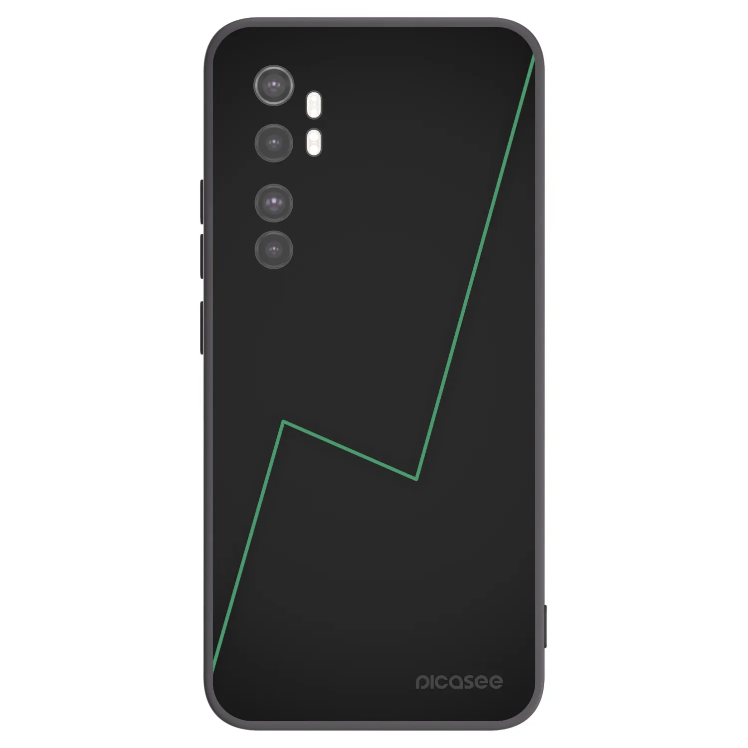 Picasee crna silikonska maskica za Xiaomi Mi Note 10 Lite - Consistency
