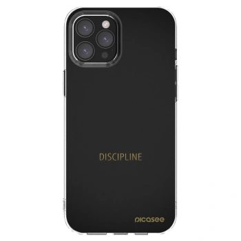 Picasee silikonska prozirna maskica za Apple iPhone 12 Pro Max - Discipline