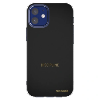 Picasee silikonska prozirna maskica za Apple iPhone 12 mini - Discipline