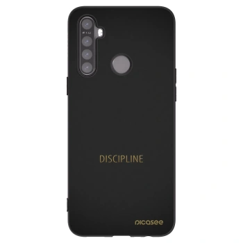 Picasee crna silikonska maskica za Realme 5 - Discipline