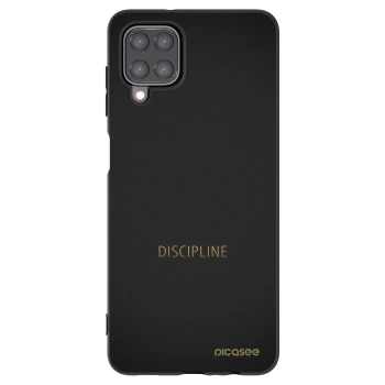 Picasee crna silikonska maskica za Samsung Galaxy A12 A125F - Discipline