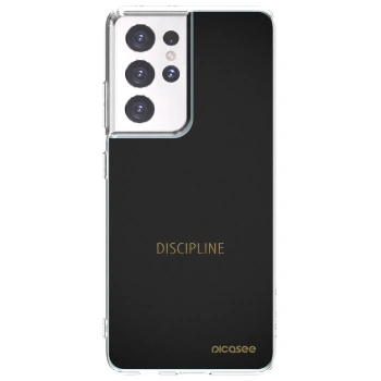 Picasee silikonska prozirna maskica za Samsung Galaxy S21 Ultra 5G G998B - Discipline