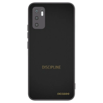 Picasee crna silikonska maskica za Xiaomi Redmi Note 10 5G - Discipline