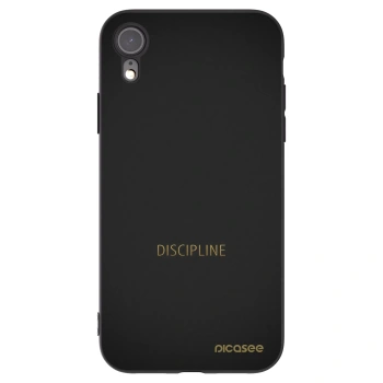 Picasee crna silikonska maskica za Apple iPhone XR - Discipline