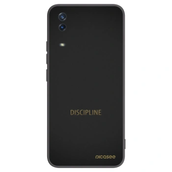 Picasee crna silikonska maskica za Vivo Y11s - Discipline