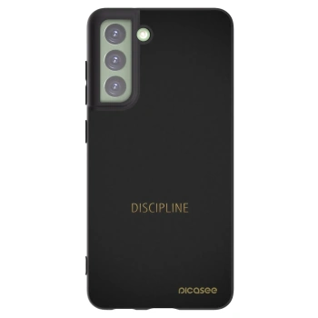 Picasee crna silikonska maskica za Samsung Galaxy S21 FE 5G - Discipline