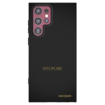 Picasee crna silikonska maskica za Samsung Galaxy S22 Ultra 5G - Discipline