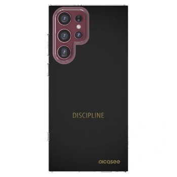 Picasee silikonska prozirna maskica za Samsung Galaxy S22 Ultra 5G - Discipline